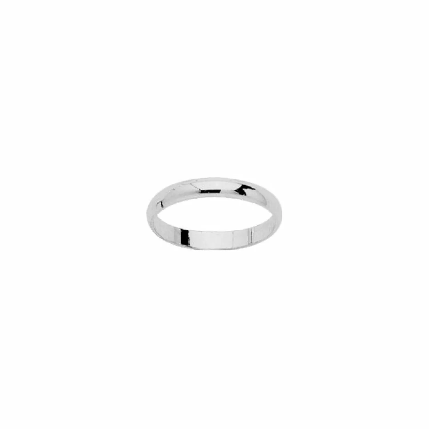 Rigal Alliance demi-jonc en or blanc, 3mm Store