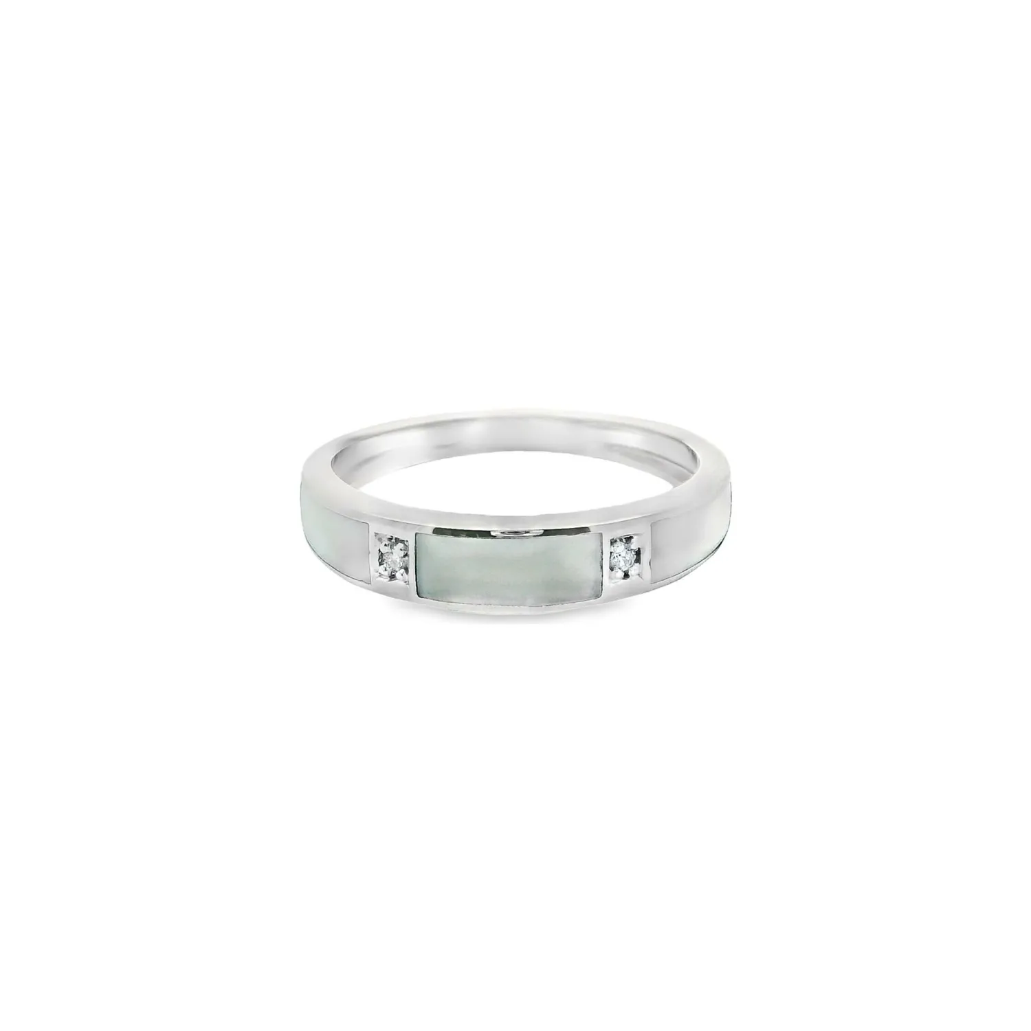 Clozeau Bague en or blanc, résine et diamants Flash Sale