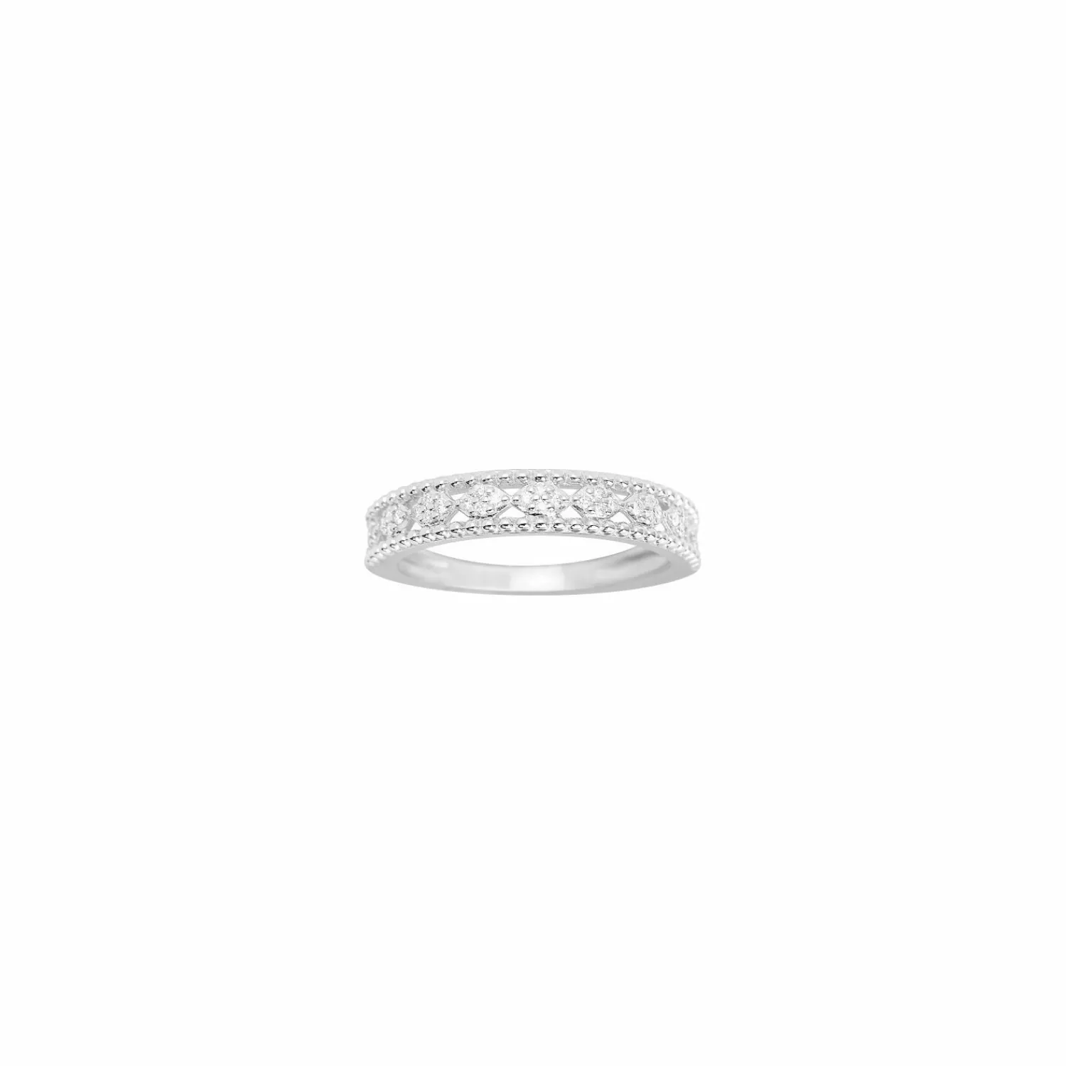 Rigal Bague en or blanc et diamants Sale