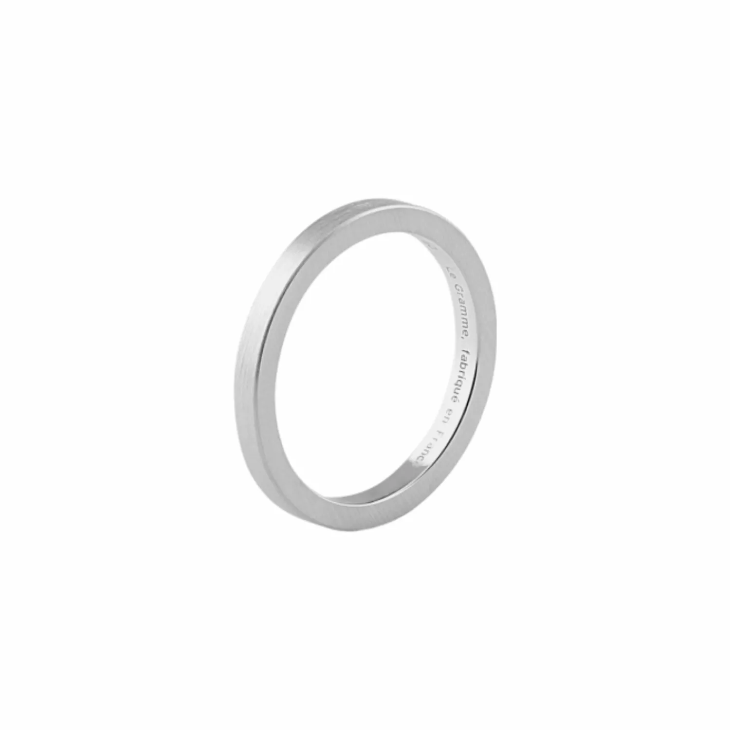 le gramme Bague Ruban en argent brossé, 3 grammes Online