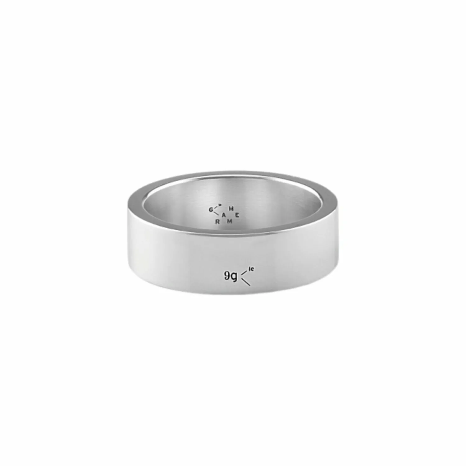 le gramme Bague Ruban en argent poli, 9 grammes Fashion