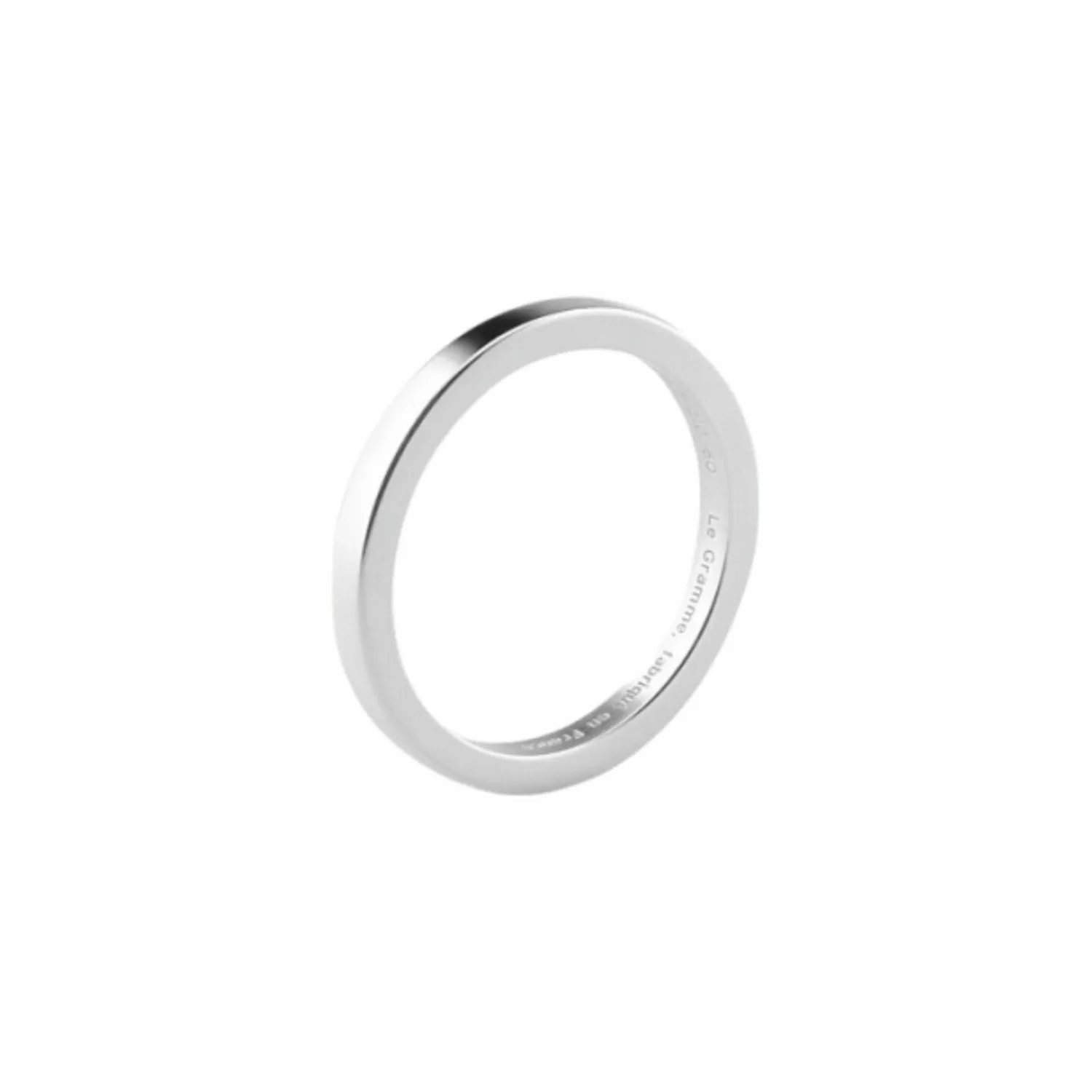 le gramme Bague Ruban en argent poli, 3 grammes Flash Sale