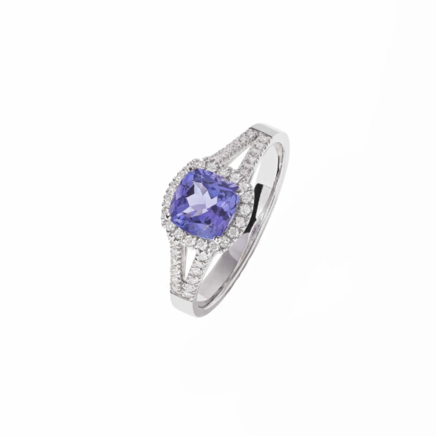 C&C Gioielli Bague Tanzanite Or Blanc et diamants Hot