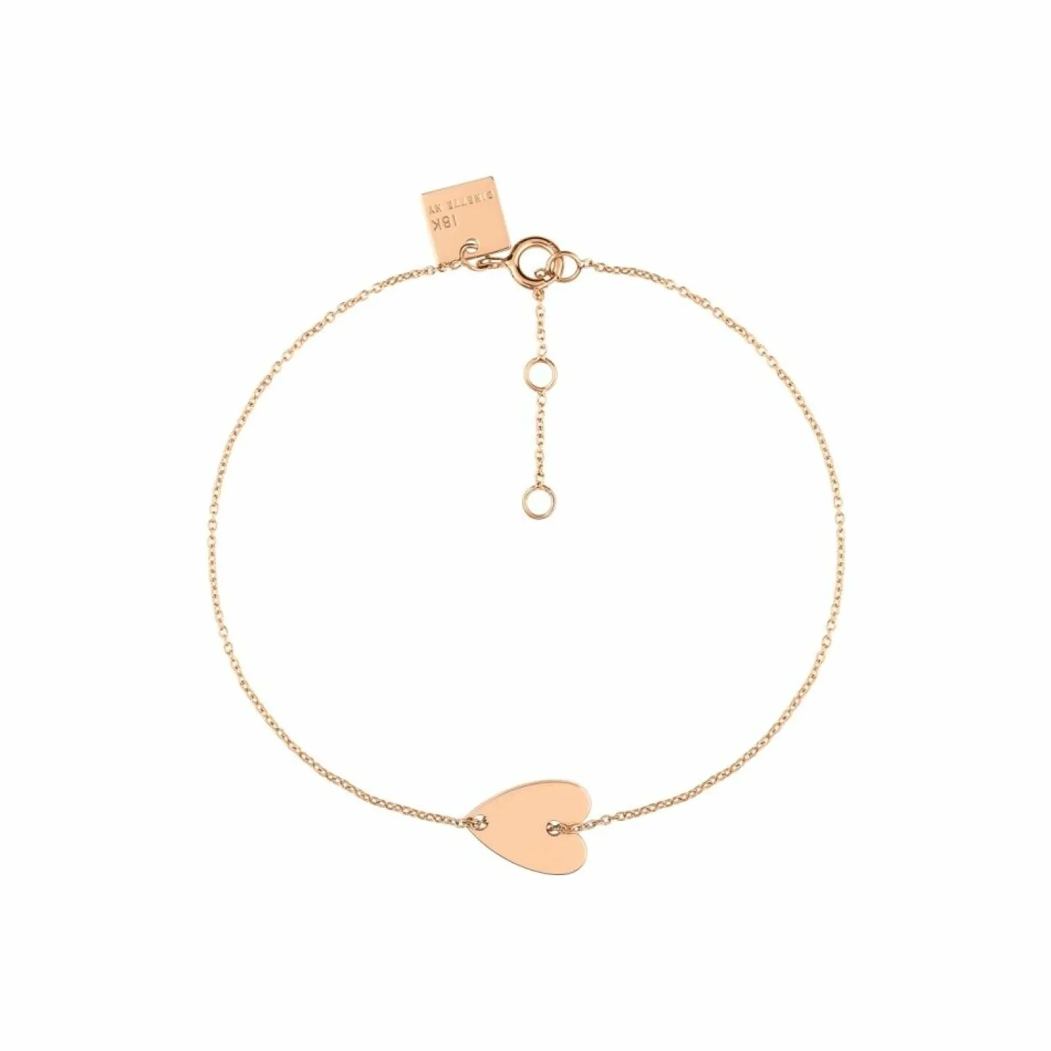 Ginette NY Bracelet ANGELE en or rose Shop