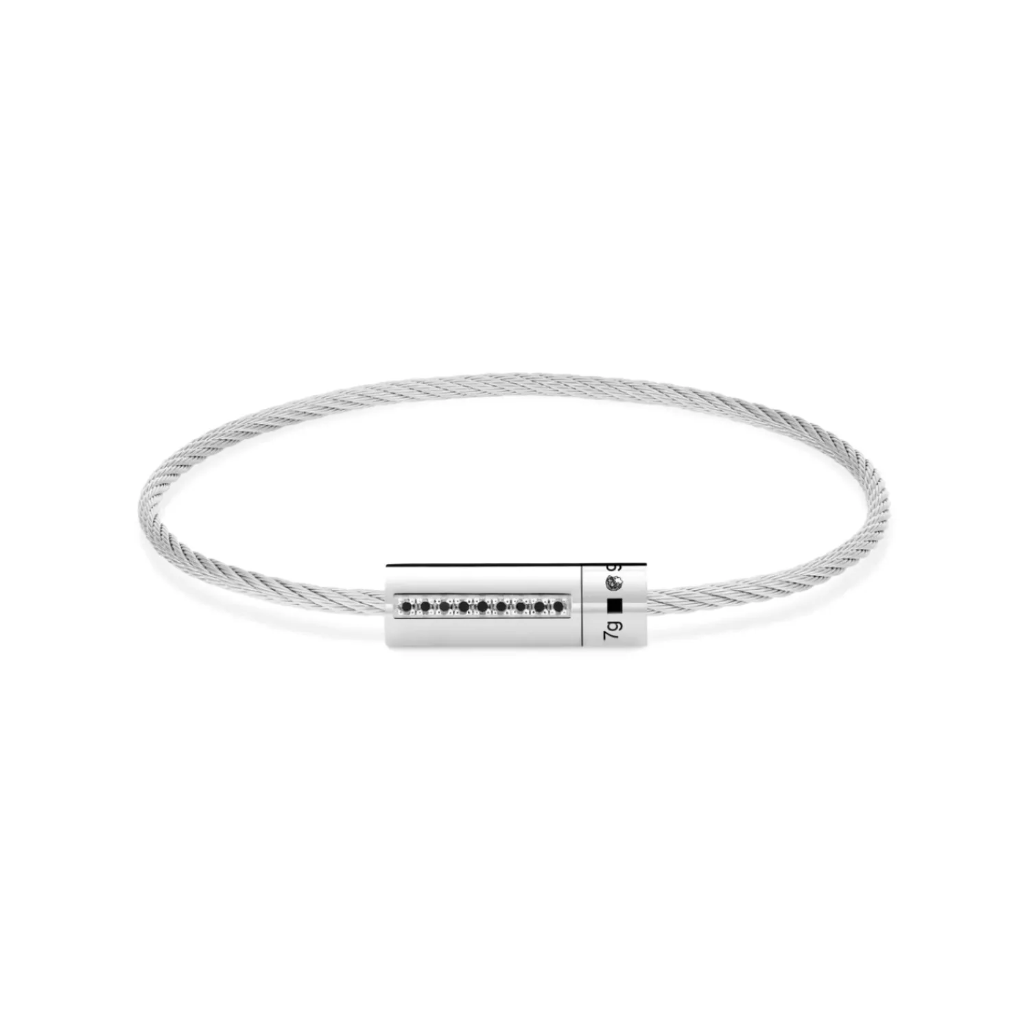 le gramme Bracelet Câble en argent poli, 7 grammes Store