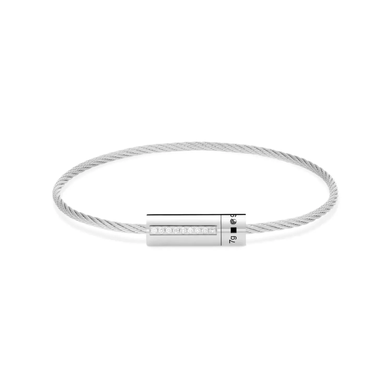 le gramme Bracelet Câble en argent poli, 7 grammes Hot