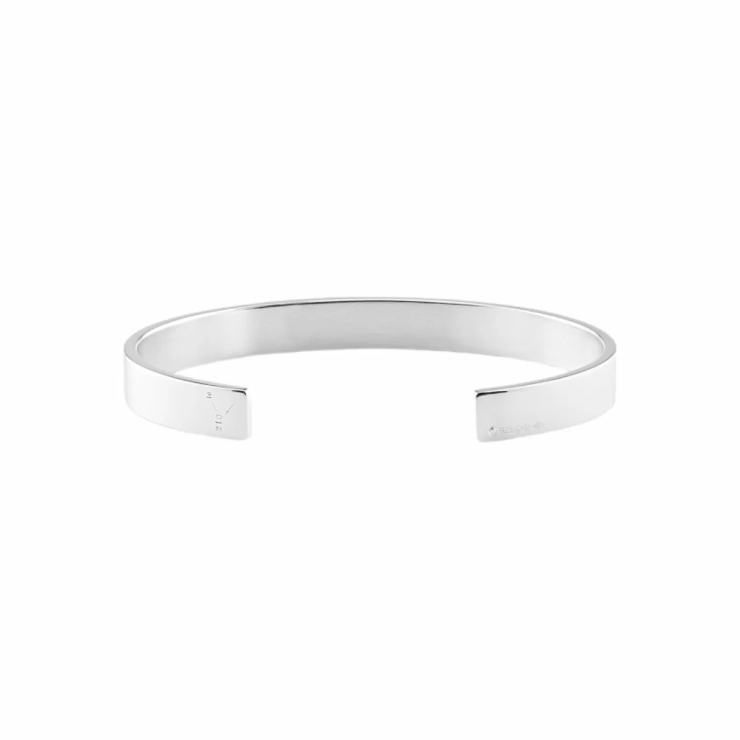 le gramme Bracelet Ruban en argent poli, 21 grammes Discount