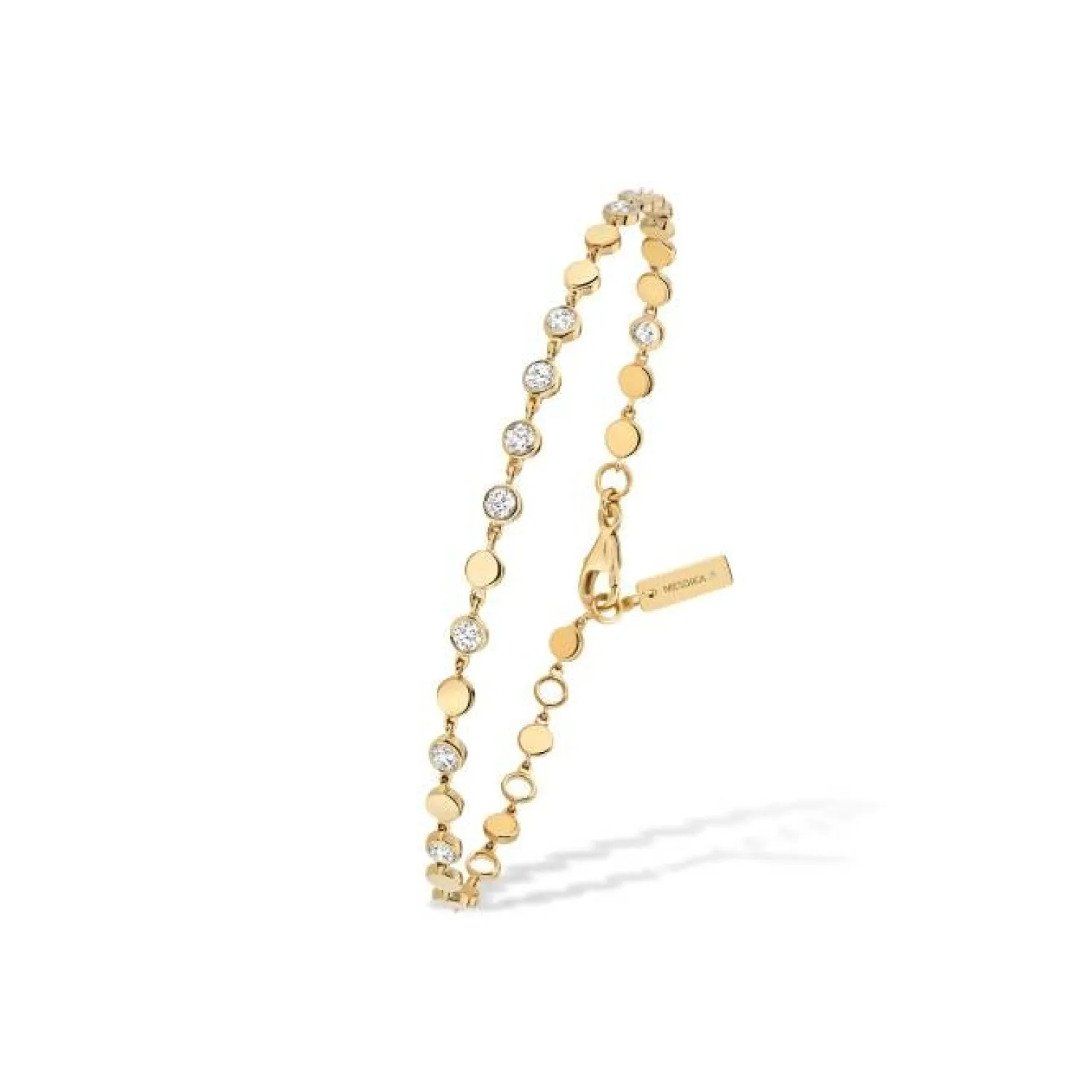 Messika Bracelet D-Vibes en or jaune et diamants Best Sale