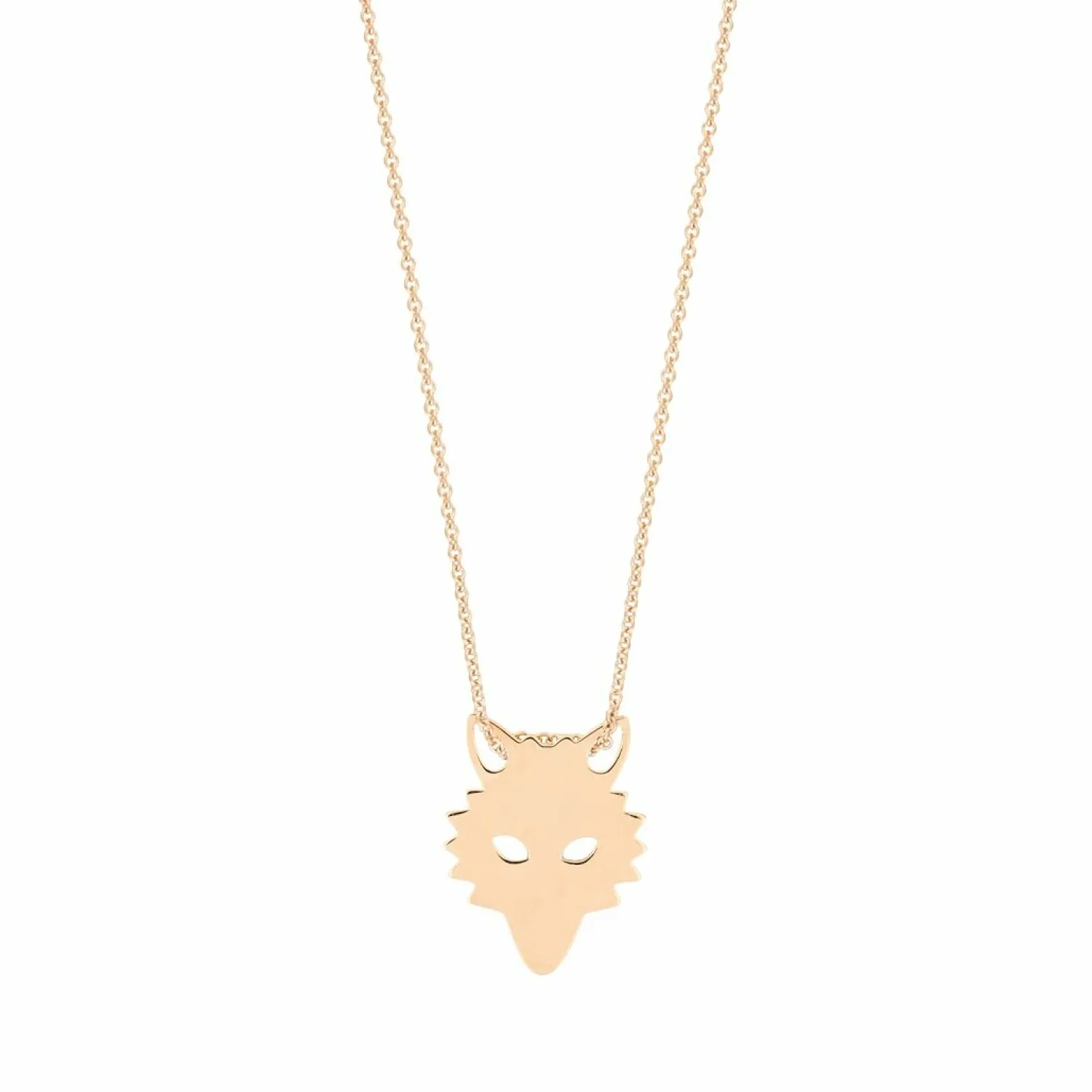 Ginette NY Collier MINI WOLF en or rose Sale