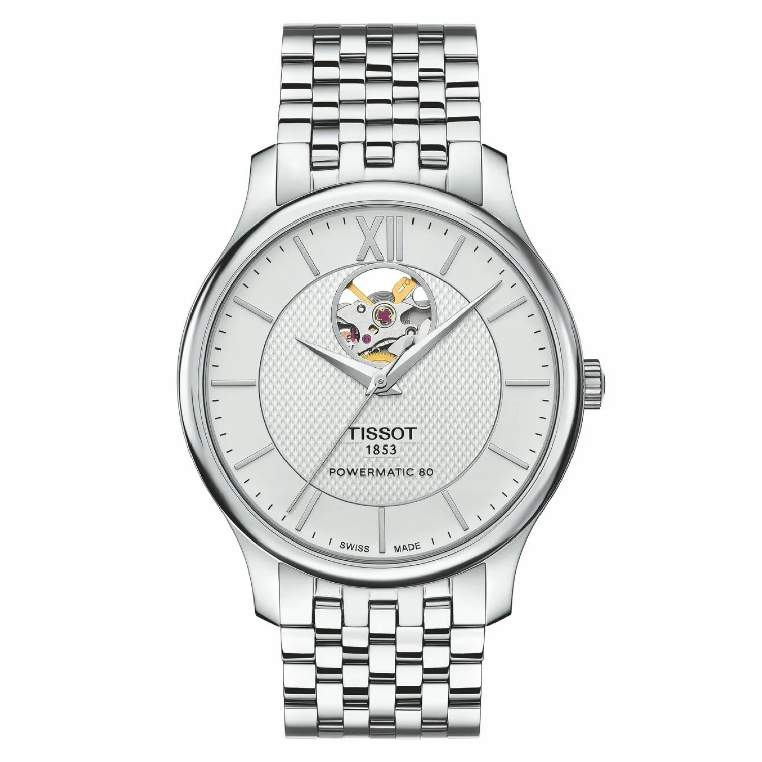 Tissot Montre T-Classic Tradition Powermatic 80 Open Heart Cheap